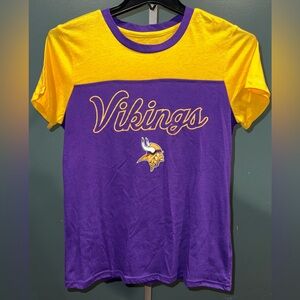 Vikings Purple and Yellow Women's Short Sleeve Tee